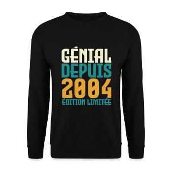 Génial depuis 2004 - Sweat-shirt Unisexe - noir - Devant - Alina (178cm) & Michal (187cm)