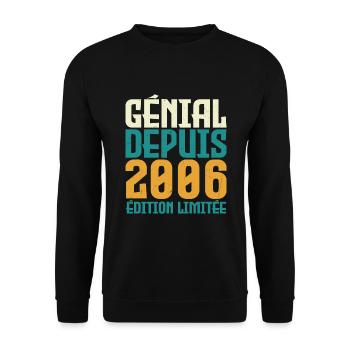 Génial depuis 2006 - Sweat-shirt Unisexe - noir - Devant - Alina (178cm) & Michal (187cm)