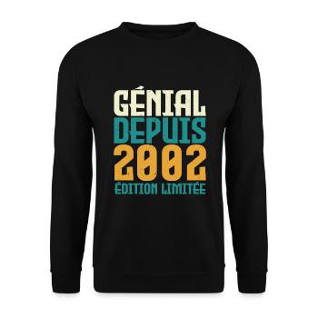Génial depuis 2002 - Sweat-shirt Unisexe - noir - Devant - Alina (178cm) & Michal (187cm)