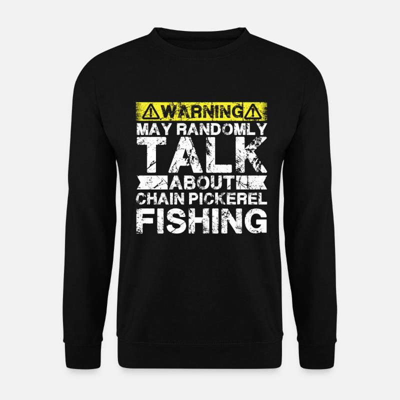 Angeln - Kettenwählerfisch - Unisex Pullover - Schwarz