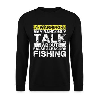 Pêche - Faux poisson germon - Sweat-shirt Unisexe - noir - Devant - Alina (178cm) & Michal (187cm)