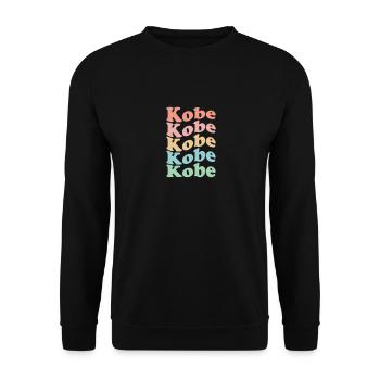 Vintage 70s Hippie Japan City - Retro Kobe - Unisex Sweatshirt - black - Front - Alina (178cm) & Michal (187cm)