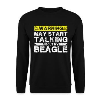 Apropos Beagle - Unisex Pullover - Schwarz - Vorne - Alina (178cm) & Michal (187cm)