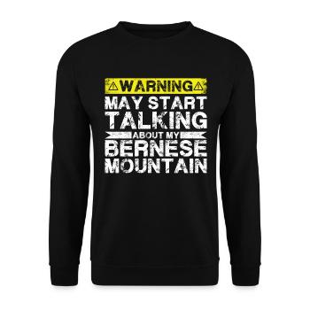 En parlant de la montagne bernoise - Sweat-shirt Unisexe - noir - Devant - Alina (178cm) & Michal (187cm)