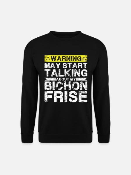 Parlez de Bichon Frise - Sweat-shirt Unisexe - noir