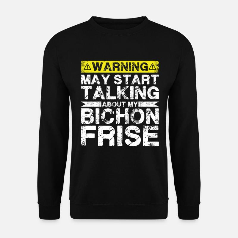 Parlez de Bichon Frise - Sweat-shirt Unisexe - noir