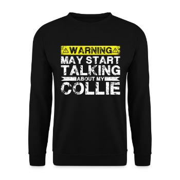 Apropos Collie - Unisex Pullover - Schwarz - Vorne - Alina (178cm) & Michal (187cm)