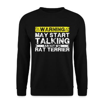 Apropos Ratterrier - Unisex Pullover - Schwarz - Vorne - Alina (178cm) & Michal (187cm)