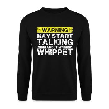 Parlez de Whippet - Sweat-shirt Unisexe - noir - Devant - Alina (178cm) & Michal (187cm)