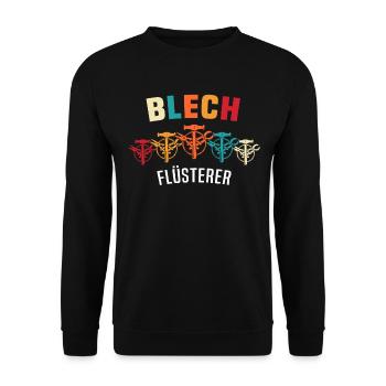 Spengler Bauspengler Spengeln - Unisex Pullover - Schwarz - Vorne - Alina (178cm) & Michal (187cm)