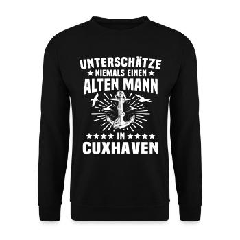Cuxhaven - Unisex Pullover - Schwarz - Vorne - Alina (178cm) & Michal (187cm)