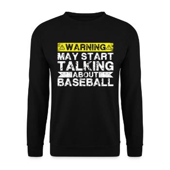 Apropos Baseball - Unisex Pullover - Schwarz - Vorne - Alina (178cm) & Michal (187cm)