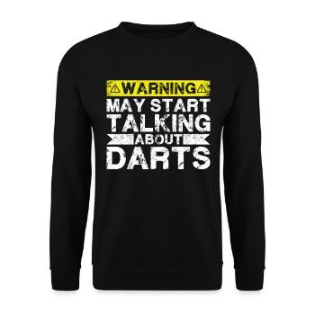 Talk about Dart - Unisex Sweatshirt - black - Front - Alina (178cm) & Michal (187cm)