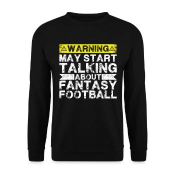 En parlant de football Fantasy - Sweat-shirt Unisexe - noir - Devant - Alina (178cm) & Michal (187cm)