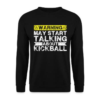 En parlant de kickball - Sweat-shirt Unisexe - noir - Devant - Alina (178cm) & Michal (187cm)