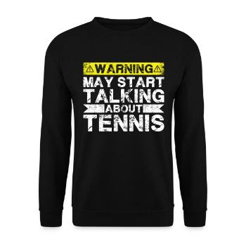Apropos Tennis - Unisex Pullover - Schwarz - Vorne - Alina (178cm) & Michal (187cm)