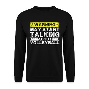 Parlez de volleyball - Sweat-shirt Unisexe - noir - Devant - Alina (178cm) & Michal (187cm)