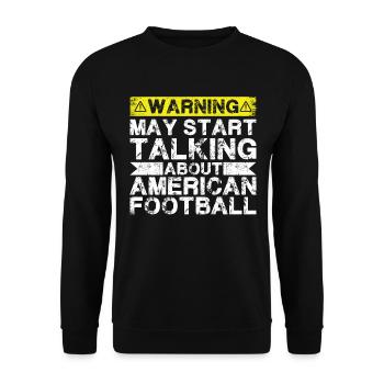 Speaking of American Football - Unisex Sweatshirt - black - Front - Alina (178cm) & Michal (187cm)