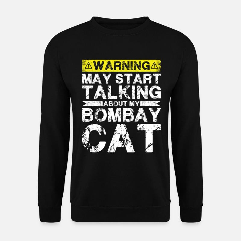 Apropos Bombay Cat - Unisex Pullover - Schwarz
