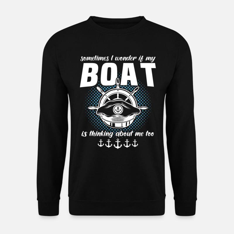 Captain Boat Captain - Unisex Sweatshirt - black