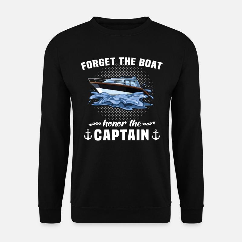 Captain Boat Captain - Unisex Sweatshirt - black