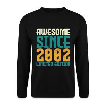 Awesome Since 2002 limited edition. - Sweat-shirt Unisexe - noir - Devant - Alina (178cm) & Michal (187cm)