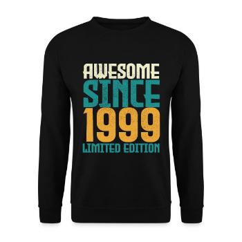 Awesome Since 1999 limited edition. - Unisex Sweatshirt - black - Front - Alina (178cm) & Michal (187cm)