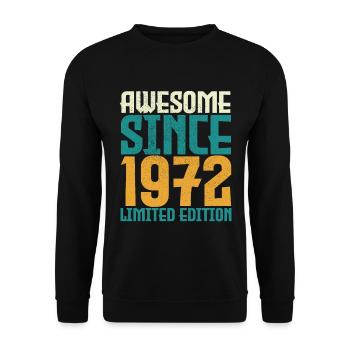 Awesome Since 1972 limited edition. - Unisex Sweatshirt - black - Front - Alina (178cm) & Michal (187cm)