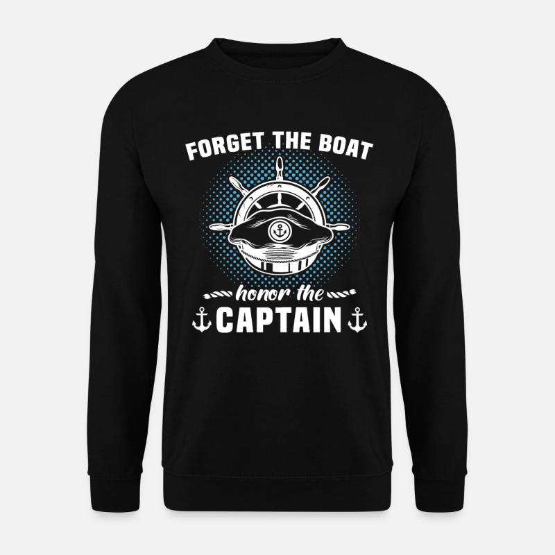 Captain Boat Owner Captain - Unisex Sweatshirt - black