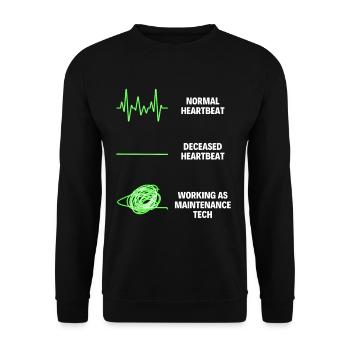 Maintenance Director Professional Worker - Unisex Sweatshirt - black - Front - Alina (178cm) & Michal (187cm)