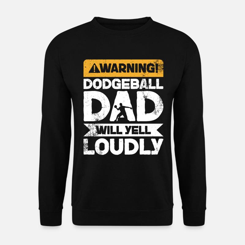 WARNUNG YELL - VADBALLBADE - Unisex Pullover - Schwarz