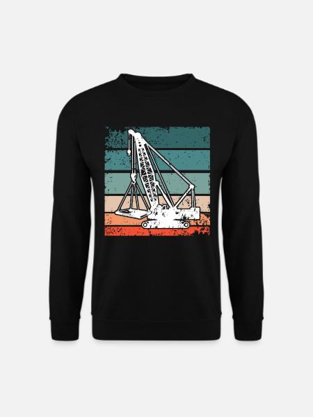 Kranführer Kran Kranfahrer - Unisex Pullover - Schwarz