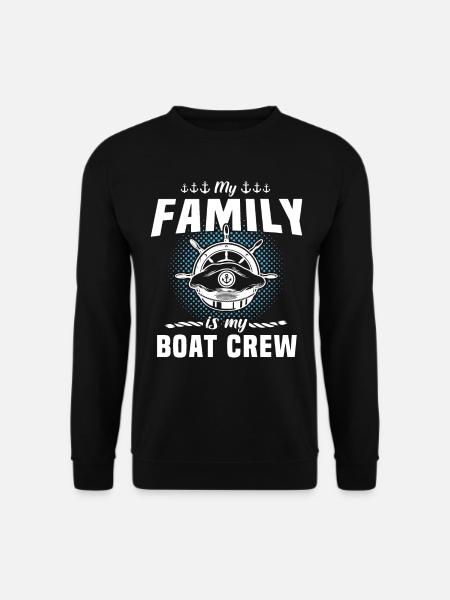 Captain Boat Crew Family - Unisex Pullover - Schwarz