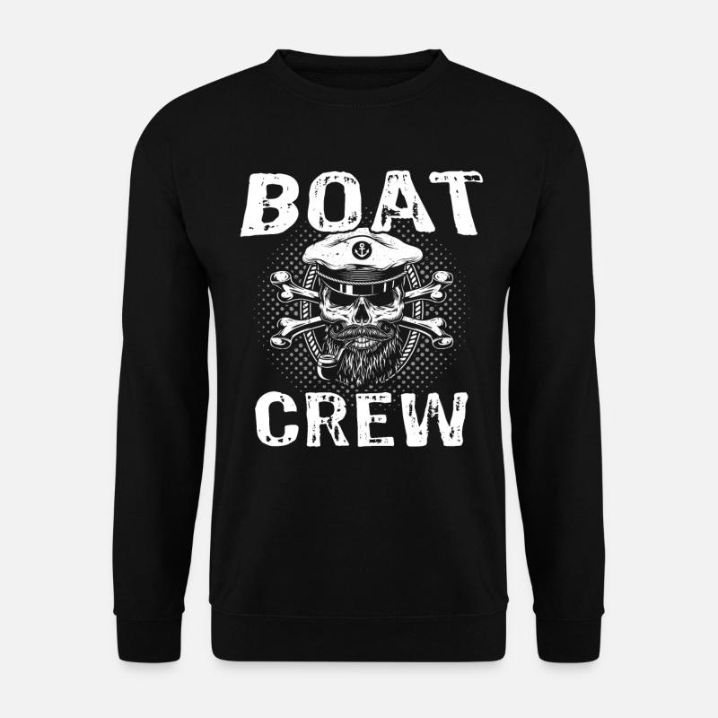 Captain Boat Crew - Unisex Sweatshirt - black