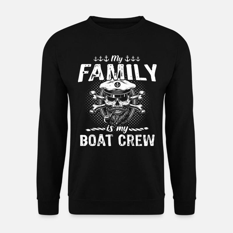 Captain Boat Crew - Unisex Sweatshirt - black