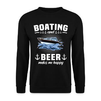 Capitaine Beer - Sweat-shirt Unisexe - noir - Devant - Alina (178cm) & Michal (187cm)