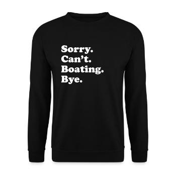 Sorry Can’t Bye - Navigation de plaisance - Sweat-shirt Unisexe - noir - Devant - Alina (178cm) & Michal (187cm)