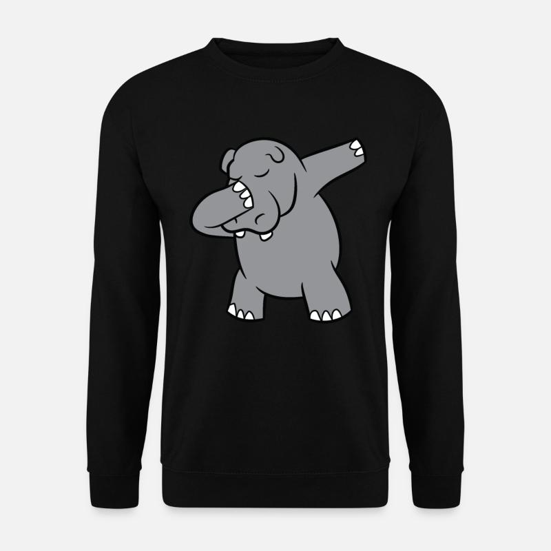 Hippo - Dab, dabbing, dancing - Unisex Sweatshirt - black