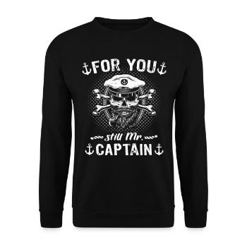 Kapitän Boot Bateau Capitaine - Sweat-shirt Unisexe - noir - Devant - Alina (178cm) & Michal (187cm)