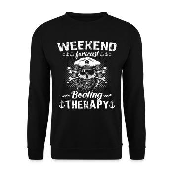 Kapitän Boot Bateau Capitaine - Sweat-shirt Unisexe - noir - Devant - Alina (178cm) & Michal (187cm)