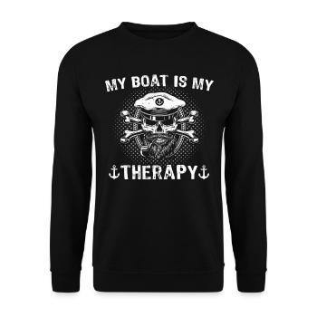 Kapitän Boot Bateau Capitaine - Sweat-shirt Unisexe - noir - Devant - Alina (178cm) & Michal (187cm)
