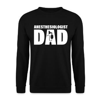 Job - Papa anesthésiste - Sweat-shirt Unisexe - noir - Devant - Alina (178cm) & Michal (187cm)
