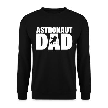 Job - Astronaute Papa - Sweat-shirt Unisexe - noir - Devant - Alina (178cm) & Michal (187cm)