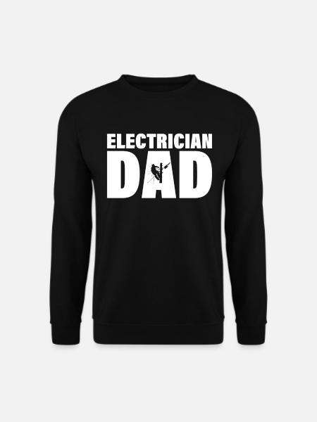 Job - Electrician father - Unisex Sweatshirt - black