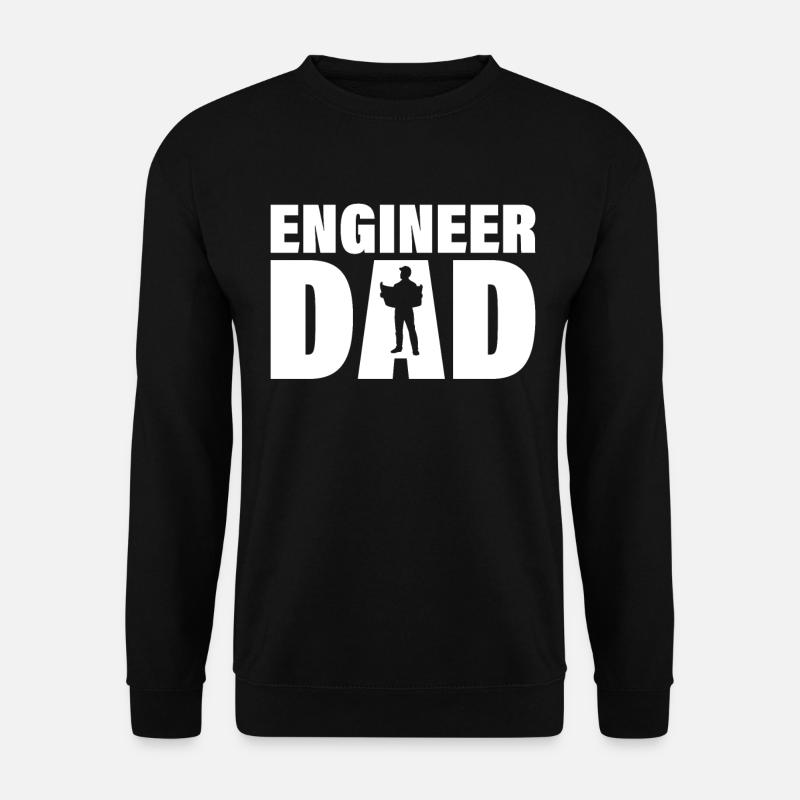 Job - Engineer Papa - Unisex Sweatshirt - black