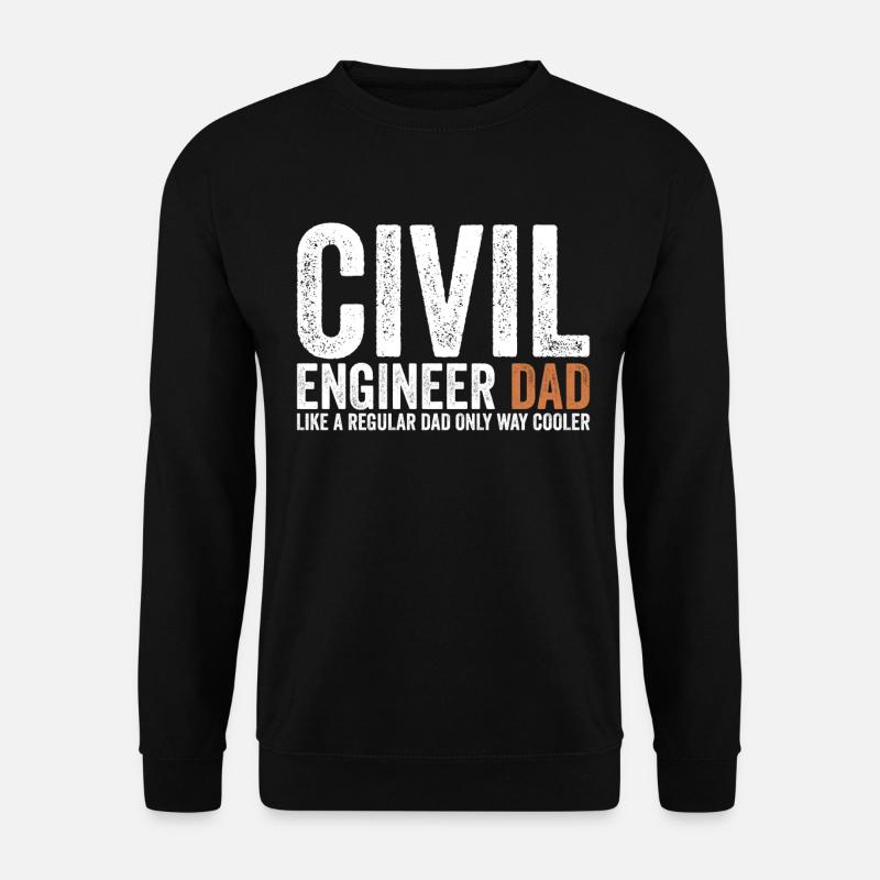 Father - Civil Engineer - Unisex Sweatshirt - black