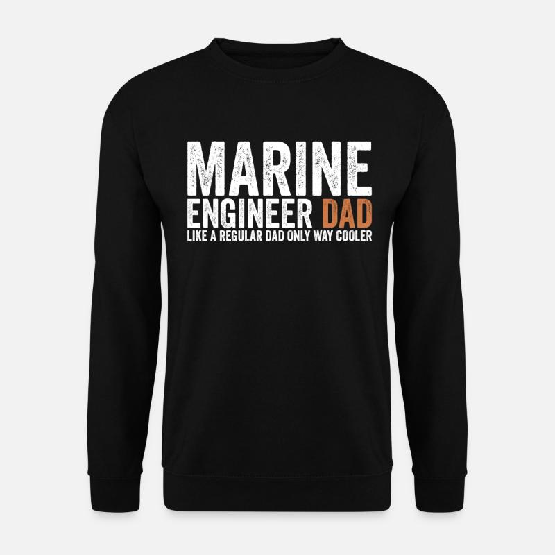 Papa - Ingénieur maritime - Sweat-shirt Unisexe - noir