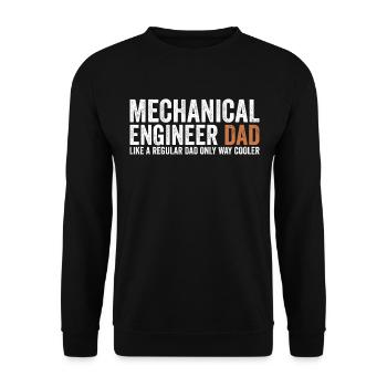 Vater - Maschinenbauingenieur - Unisex Pullover - Schwarz - Vorne - Alina (178cm) & Michal (187cm)