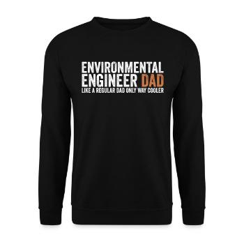 Papa - Environmental Engineer - Unisex Sweatshirt - black - Front - Alina (178cm) & Michal (187cm)
