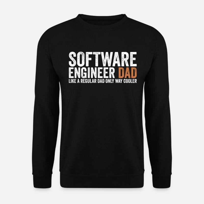 Father - Software Engineer - Unisex Sweatshirt - black